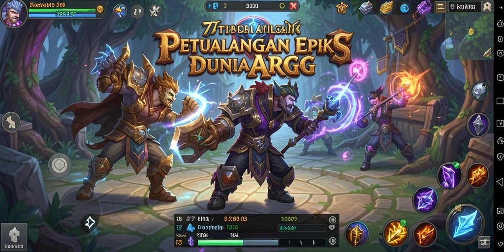 Tampilan menarik dari gameplay ARPG dalam 47F.