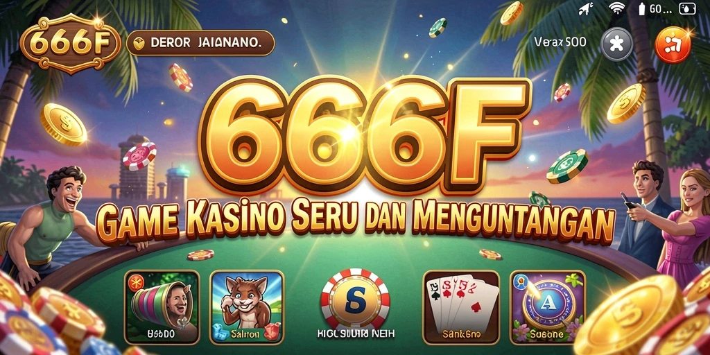 Screenshot gameplay seru dalam aplikasi kasino 666F.