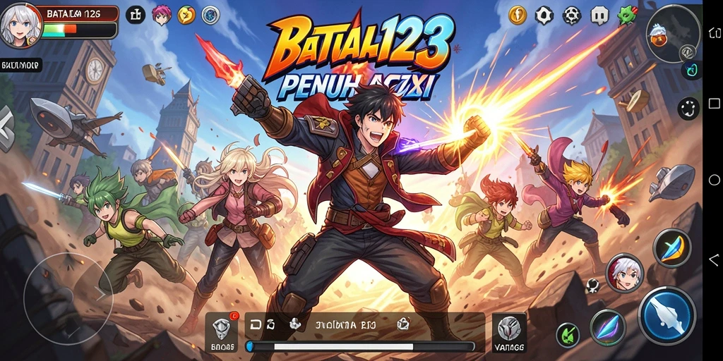 Tampilan gameplay seru dalam BATA123 dengan karakter anime ikonik.