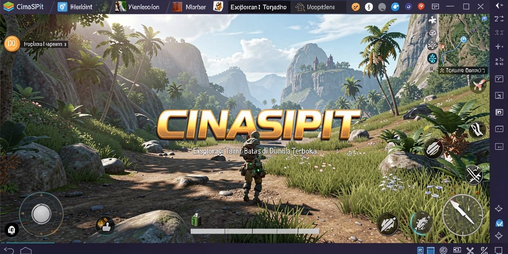 Gameplay seru di dunia terbuka CINASIPIT dengan berbagai misi dan eksplorasi.