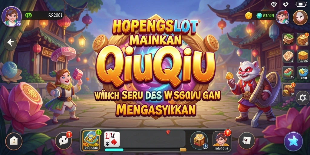 Tampilan gameplay HOPENGSLOT yang seru dan menarik dalam permainan QiuQiu.