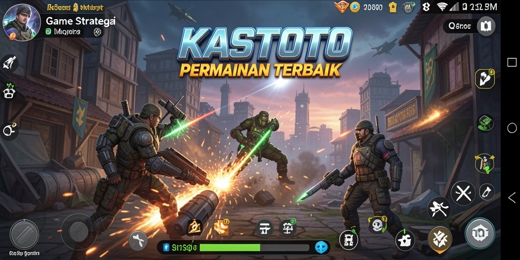 Tampilan gameplay KASTOTO yang seru dan menantang strategi.