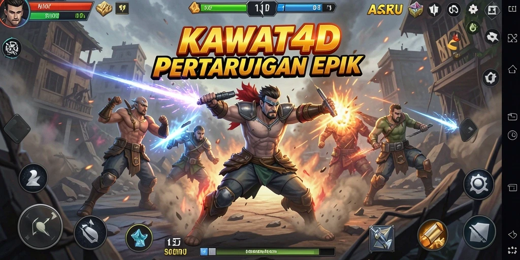 Tampilan aksi seru dalam game KAWAT4D yang mendebarkan.