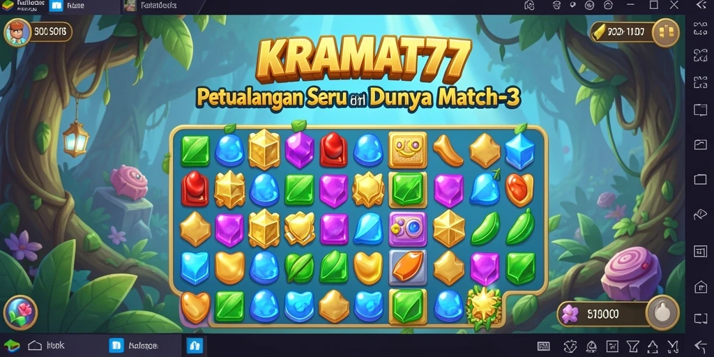 Tampilan gameplay KRAMAT77 yang seru dan penuh warna.