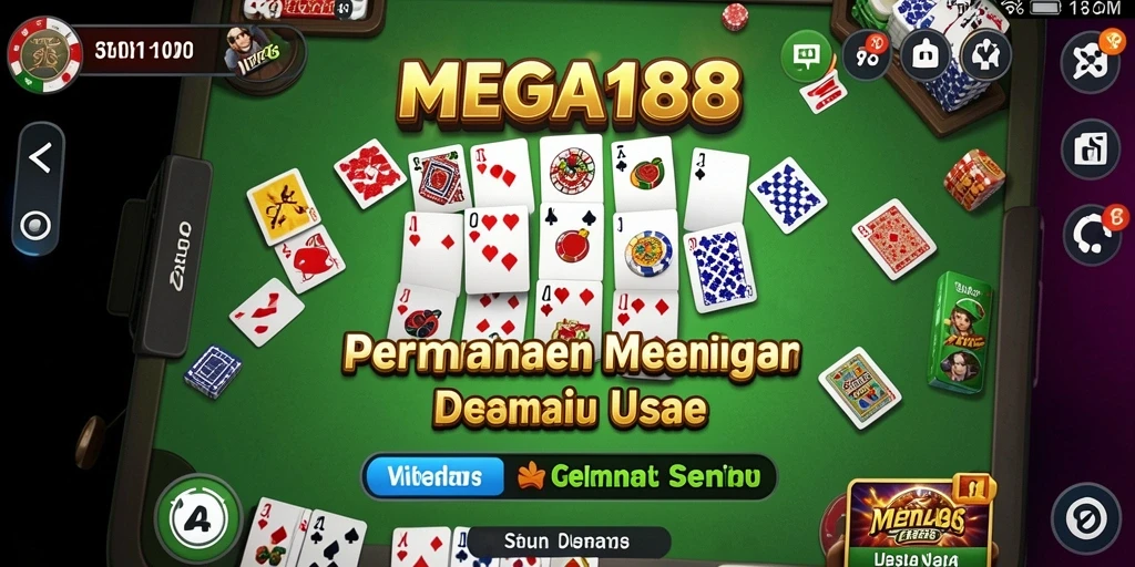 Tampilan gameplay seru dari MEGA188 yang menampilkan momen mendebarkan.