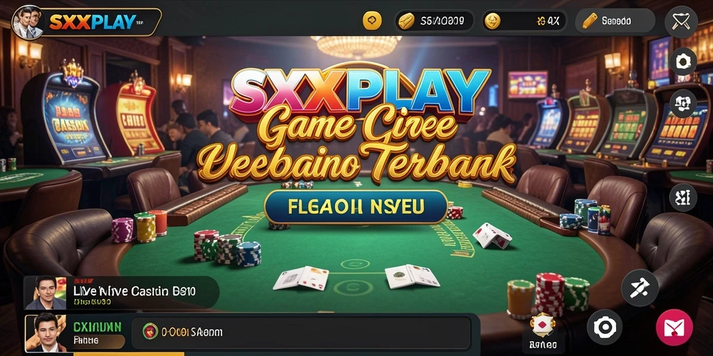 Tampilan dalam permainan SXXPLAY yang menegangkan di Live Casino.