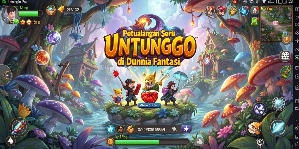 Screenshot gameplay UNTUNGGO dengan petualangan menakjubkan.