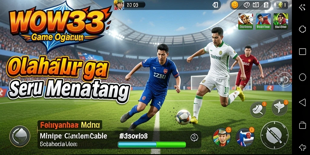 Tampilan utama gameplay WOW33 yang menarik dan penuh aksi olahraga.